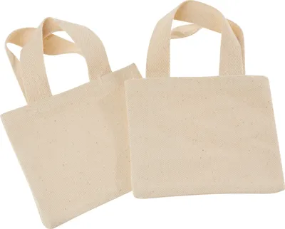 Produktbild von VBS Baumwolltasche "Mini", 2 Stück, 14,5 x 12,5 cm