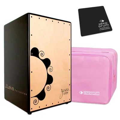 Produktbild von J.Leiva Percussion Zoco Cajon mit Tasche Pink mit Pad