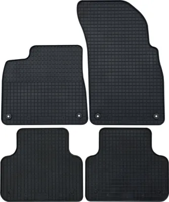 Immagine prodotto di per Audi Q7 da 06/2015 / Audi Q8 da 08/2018 Tappetini in gomma PETEX montati 4 pezzi neri per tutte le stagioni Tappetini in gomma per il pavimento