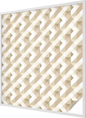 Obrázek produktu pro Vitrážová fólie na okna - 116x100 cm - vitrážový vzor - neprůhledná dekorativní fólie na ochranu soukromí - samolepicí, UV ochrana - trojúhelníkový vzor
