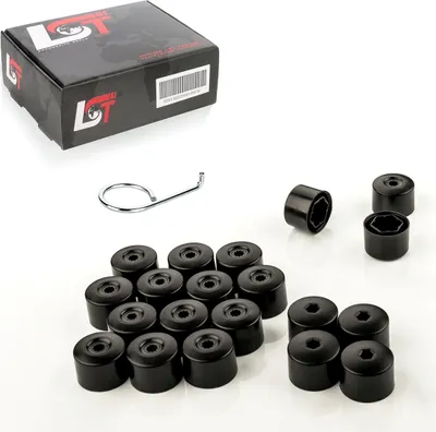 Produktbild von 20x Radschrauben Abdeckkappen 17 mm diebstahlhemmend Abziehhaken für SEAT
