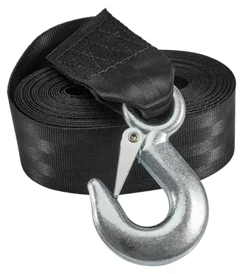 Productafbeelding van Windgordel met haak, sleepkabel, 5 cm x 6 meter, 3300 lb, zwart
