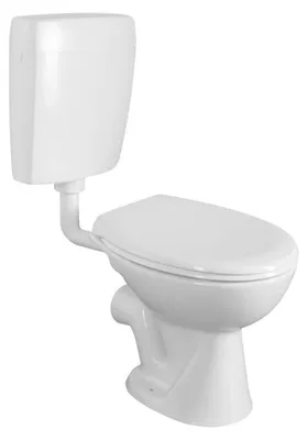 Produktbild von Creavit Kombi-WC, Betätigungsplatte 4,5/6l, Abgang waagerecht, weiß
