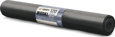 Zdjęcie produktu dla LDPE MOCNE Worki na śmieci SIPEKO 120L 25szt. CZARNE