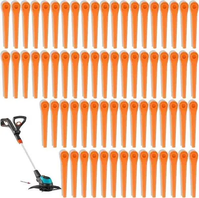 Produktbild von Kunststoff Rasenmähermesser 50 Stück orange