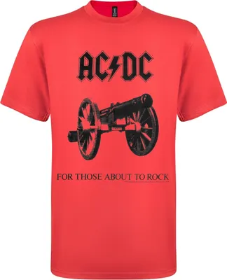 Zdjęcie produktu dla Koszulka męska AC/DC For Those about to rock czerwona