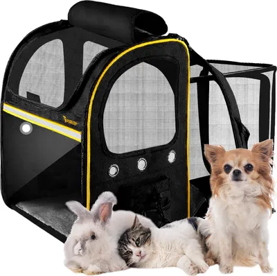 Image de Sac à dos pour animaux de compagnie avec film transparent Respirant pour 7 kg 23185