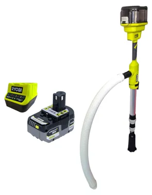 Immagine prodotto di Ryobi RY18STPA-0 Pompa a batteria per barili di pioggia 18 V 3360 l/h + 1x batteria 5,0 Ah + caricabatterie
