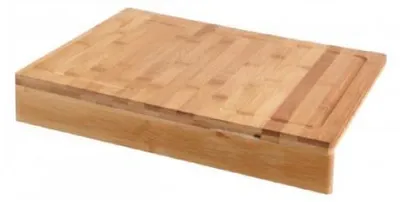 Image de Billot de cuisine en bambou 43 x 33 x 5 cm - Planche à découper épaisse