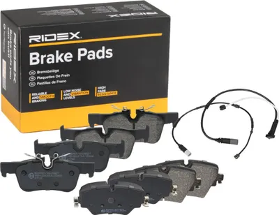 Produktbild von RIDEX 402B1767 Bremsbeläge Satz Vorne Hinten für BMW 1 Schrägheck (F40) X1 (F48) 2 Active Tourer (F45) 2 Gran Tourer (F46) 2 Gran Coupe (F44)
