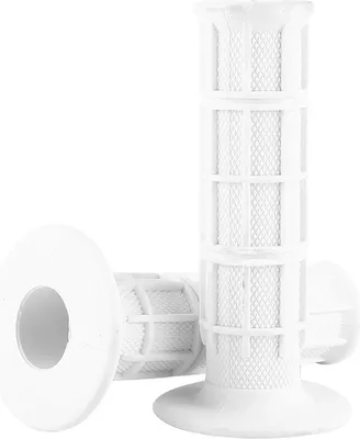 Zdjęcie produktu dla 1 para uniwersalnych silikonowych uchwytów na kierownicę motocykla 22/25 mm 7/8", nowe, białe