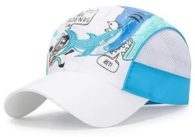Produktbild von Baseball Cap Kinder Sommerhut Schnell Trocknend Verstellbar 52-54 cm Weiß