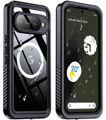 Obrázek produktu pro Vodotěsné pouzdro pro Google Pixel 11 Pro XL, kompatibilní s MagSafe, prachotěsné a sněhotěsné, IP68 kompletní ochranné pouzdro s integrovanou ochrannou fólií na displej černé