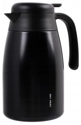 Produktbild von Konferenz-Thermoskanne mit Knopf, 1.5L, Edelstahl, für Kaffee und Tee