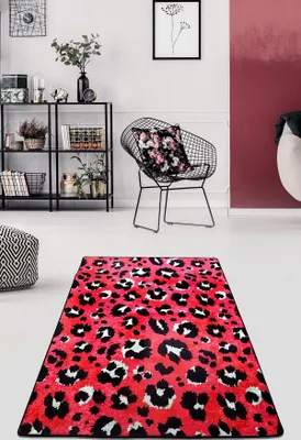 Zdjęcie produktu dla Conceptum Hypnose, Leopard- Leopard CHL, kolorowy, dywan z krótkim włosiem, 120 x 180 cm, 50% aksamit / 50% poliester