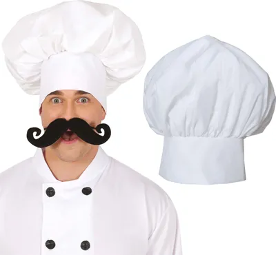 Produktbild von Kochmütze weiß Koch Kostüm Fasching Karneval Ball