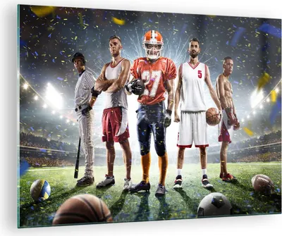 Produktbild von Bilder auf glas - Sport Sportler - 70x50cm - Glasbilder - Wandbilder - Kunstdruck - zum Aufhängen bereit - Wanddekoration aus Glas - Glas Bilder - Wandbild auf Glas - Einteilig - GAA70x50-3873