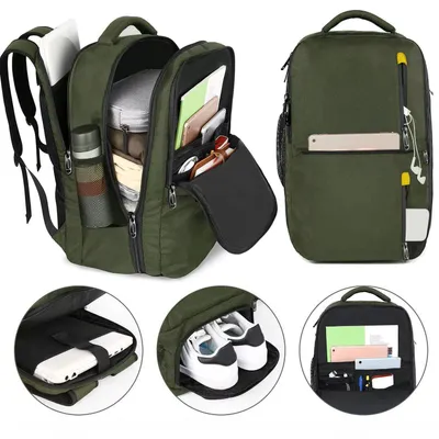 Image de Black Forest Vert Sac à dos cabine 40 × 30 × 20 cm Bagage à main 40 L pour ordinateur jusqu’à 17"
