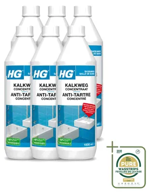 Produktbild von 6 x HG Kalkweg Konzentrat - Entfernt hartnäckigen Kalk - 1 l - Vorratspackung - 6 Stücke