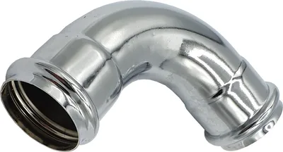 Produktbild von Verchromter Doppelmuffenbogen für Siphon 32 mm