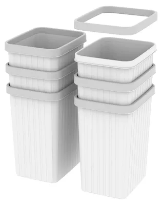 Produktbild von Cetomo 8.2L*6 Mülleimer, Abfalleimer, Papierkorb, Müllbehälter, Plastikmülleimer