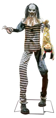 Zdjęcie produktu dla "Creepy clown with girl" Animowany | 240 cm