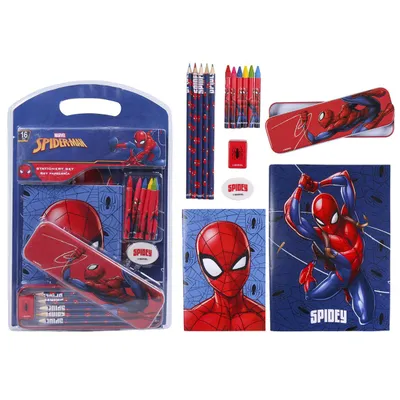 Produktbild von Cerda Spidermna Etui und Schrein-Set für die Schule