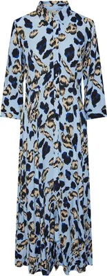Produktbild von Yas Savanna Langarm-midikleid Blau M Frau Blau M