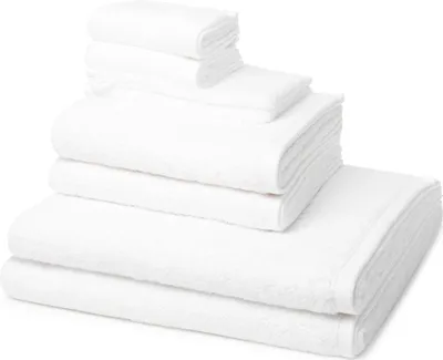 Produktbild von Ross Vita 2 X Wasch- 2 X Gäste- 2 X Dusch- 2 X Handtuch im Set Walkfrottee aus Baumwolle 520 g/m², Flauschig weich saugstark und pflegeleicht, Gewebte Bordüre mit Logo Stickerei