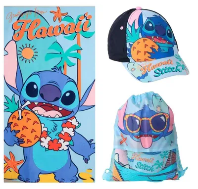 Image de Lot de serviette et sac Disney Stitch