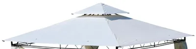 Produktbild von ALEOS. Dachplane für Gartenpavillon 3x3m wasserfest für Modell: 7075 - kein Umtausch oder Rückgaberecht
