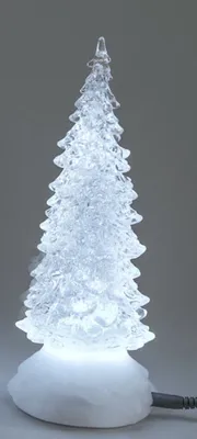 Produktbild von formano Pyramide aus Acryl mit Beleuchtung und Wassereffekten, 22 cm
