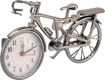 Obrázek produktu pro Cyklistické hodiny Lifelike Vintage dekorativní ornament Kompaktní stolní budík pro domácí kolejní kancelář