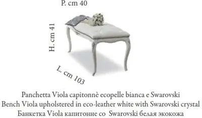 Produktbild von Hocker Fußhocker Schlafzimmer Möbel Design Art déco Stil Italienische MobilPiu