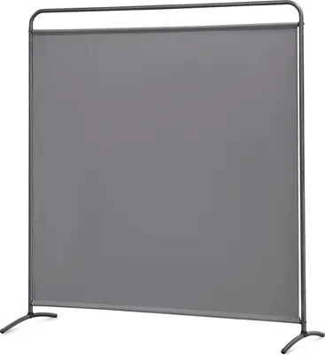 Produktbild von Angel Living Paravent 1 Teilig Raumteiler Schutzwand Raumteiler für Büro, Balkon, Schlafzimmer, Garten 162.5 x 177cm Grau
