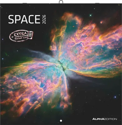 Produktbild von Alpha Edition - Space 2026 - Broschürenkalender 30×30 cm (30×60 geöffnet) mit Notizbereich, faszinierender Weltraum-Wandkalender & Bildkalender, idealer Wandplaner für Astronomie- & Sternenfans