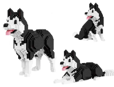Produktbild von Klemmbausteine Husky 3in1 Set mit 1050 Teilen, Modell B-16634