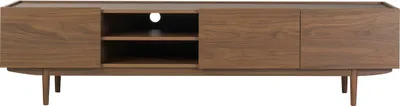 Produktbild von Miliboo - TV-Möbel mit Türen aus dunklem Holz B180 cm SANAA