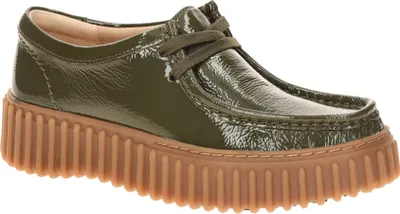Produktbild von Clarks TORHILL BEE Damenschuhe - bequeme Schnür- Halbschuhe grün NEU