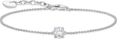 Immagine prodotto di Bracciale con ciondolo in zirconi bianchi, argento