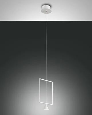 Produktbild von Fabas Luce LED Pendelleuchte Sirio 2000x180mm 8W Warmweiß Weiß