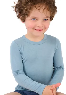 Immagine prodotto di Maglietta a maniche lunghe unisex per neonati, marca Damart, realizzata con un mix di materiali, tecnologia Thermolactyl Sensitive