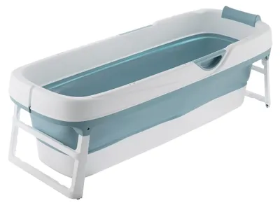 Imagen del producto de Bañera plegable XXL para adultos - Bañera portátil de color azul