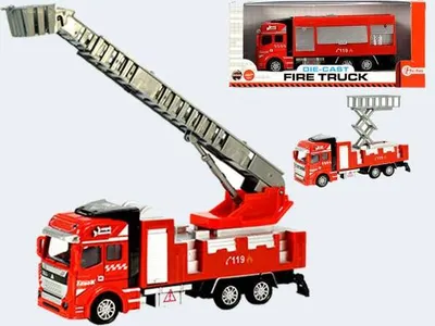 Produktbild von FEUERWEHRAUTO 19cm Feuerwehr Truck Auto Löschfahrzeug Spielzeug