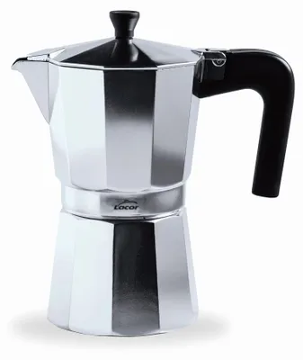 Espressokanne, 6 Tassen, Aluguss, für alle Herdarten außer Induktion