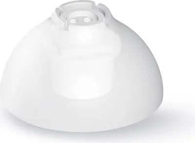 Obrázok produktu pre Connexx Click 8 Mm uzavretá kupola, 6-pack blister, biela, silikónové kupoly pre sluchové pomôcky