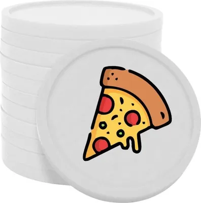 Obrázek produktu pro CombiCraft žetony na pizzu bílé - Ø29mm - 100 kusů