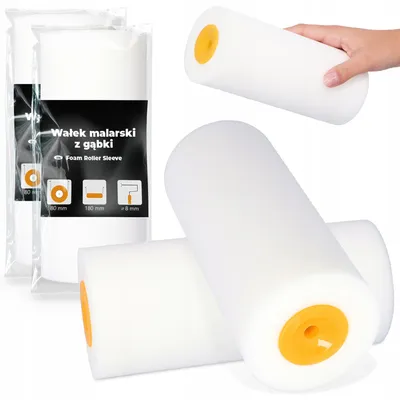 Produktbild von TRCR Schaumstoff Farbwalzen-Ersatz 18 cm für glatte Oberflächen