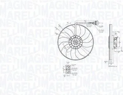 Produktbild von MAGNETI MARELLI 069422878010 Kühlerlüfter