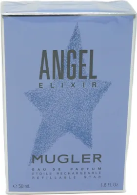 A product box for Thierry Mugler Angel Elixir Eau de Parfum.